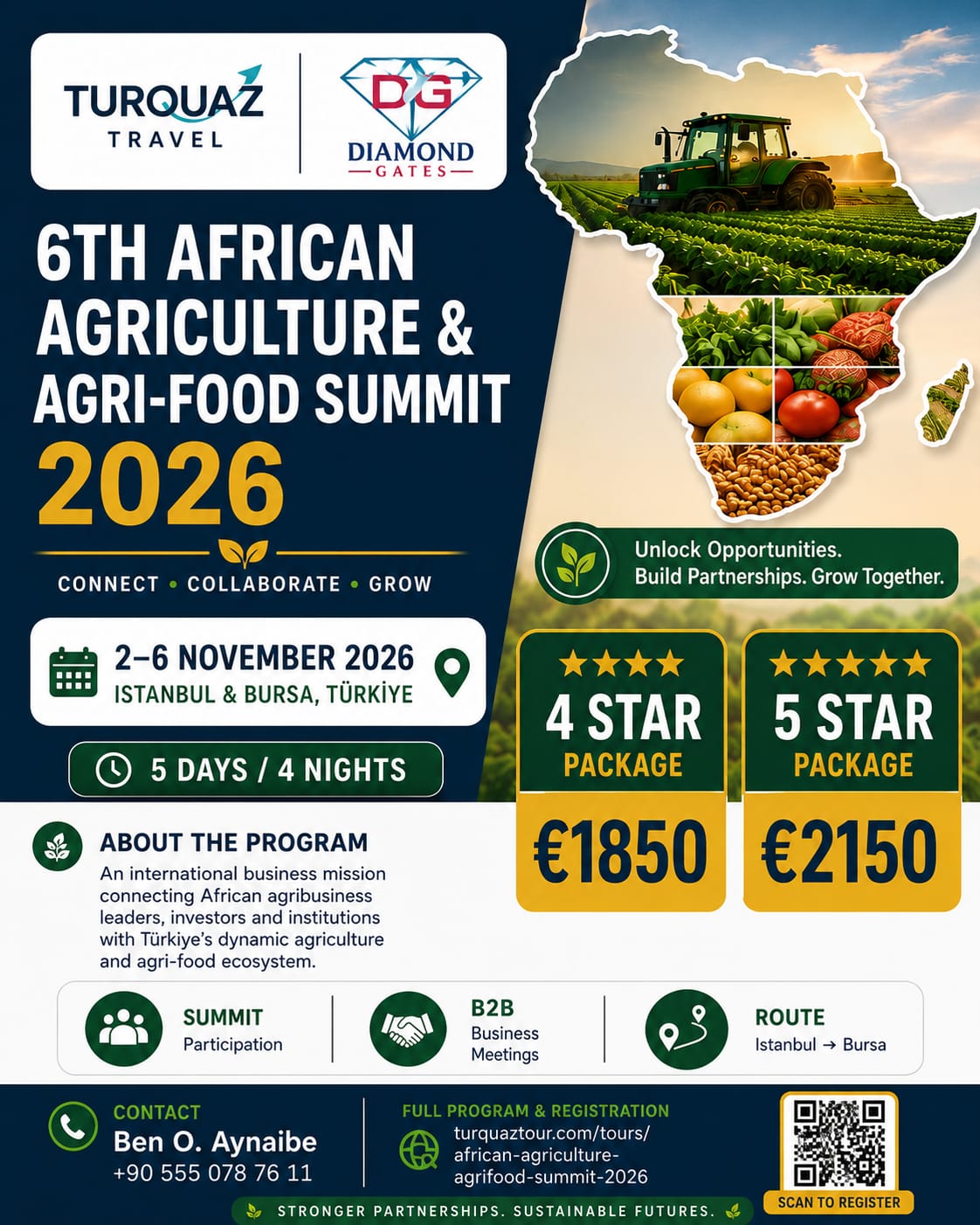 6th African Agriculture & Agri-Food Summit 2026 · Istanbul & Bursa