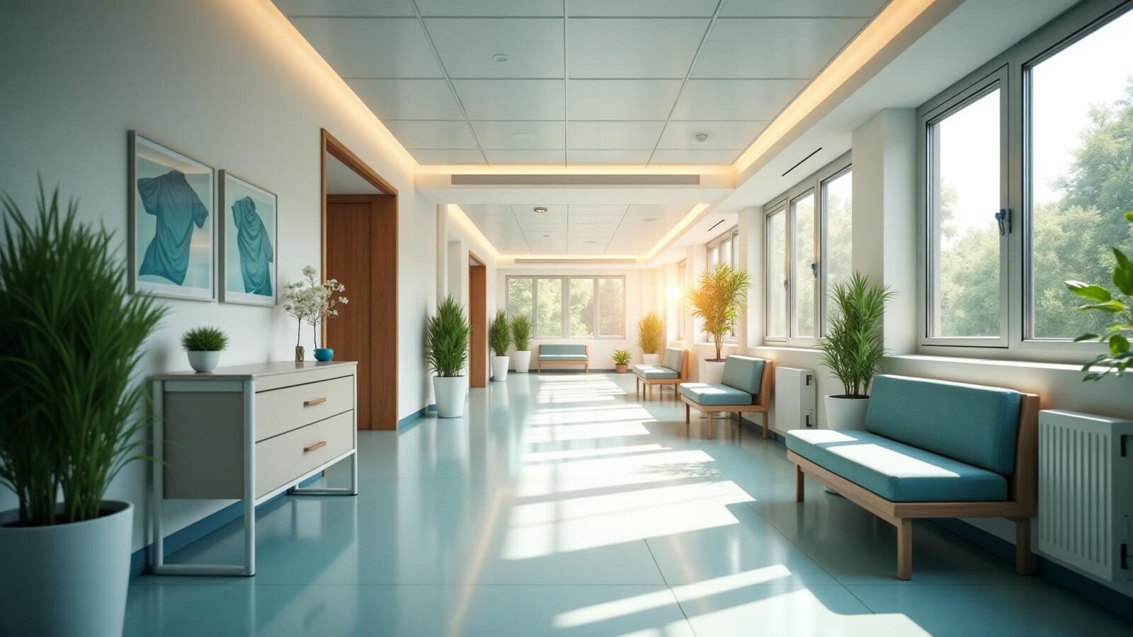 A modern, welcoming private hospital reception in Türkiye for international patients