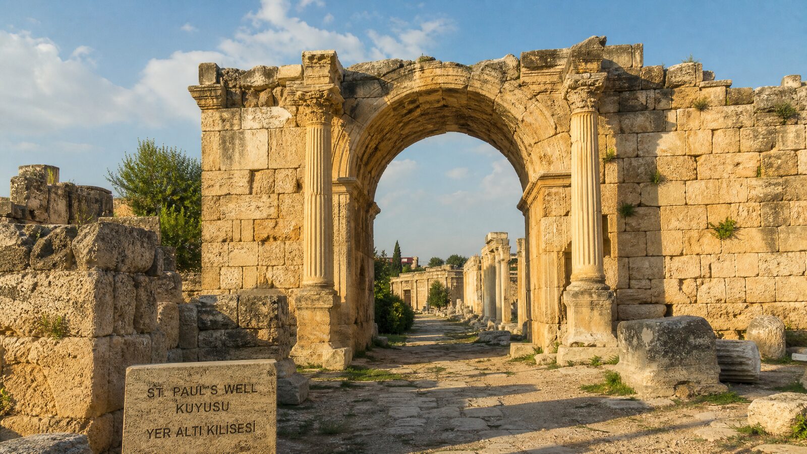 Ancient stone well and Roman-era ruins in Tarsus, birthplace of the Apostle Paul